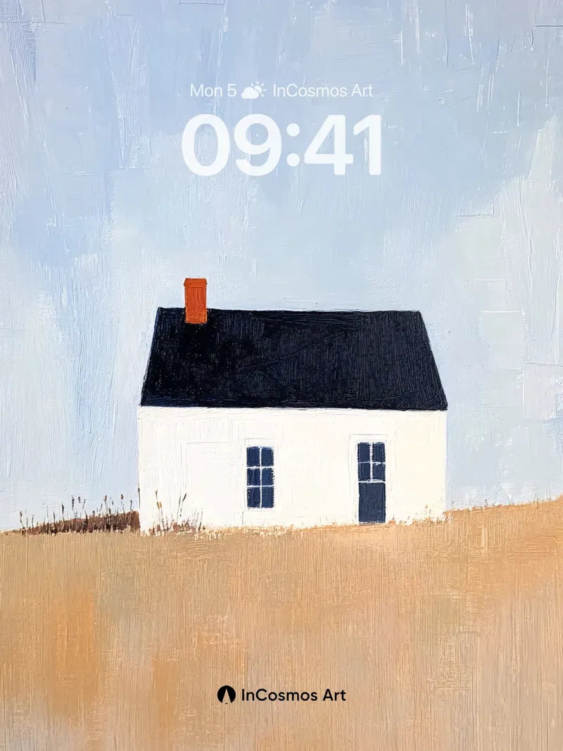 Serenity House Wallpaper with Whispering Fields