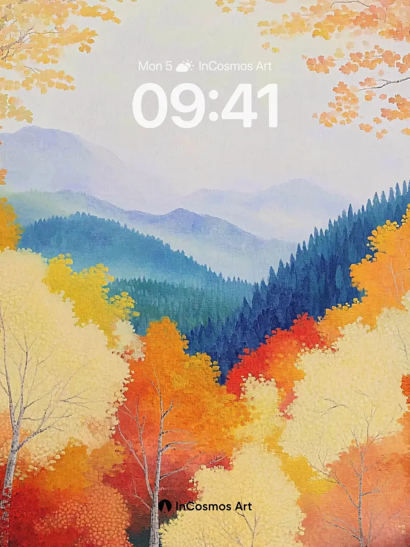 Autumn Hush Wallpaper with Golden Canopy