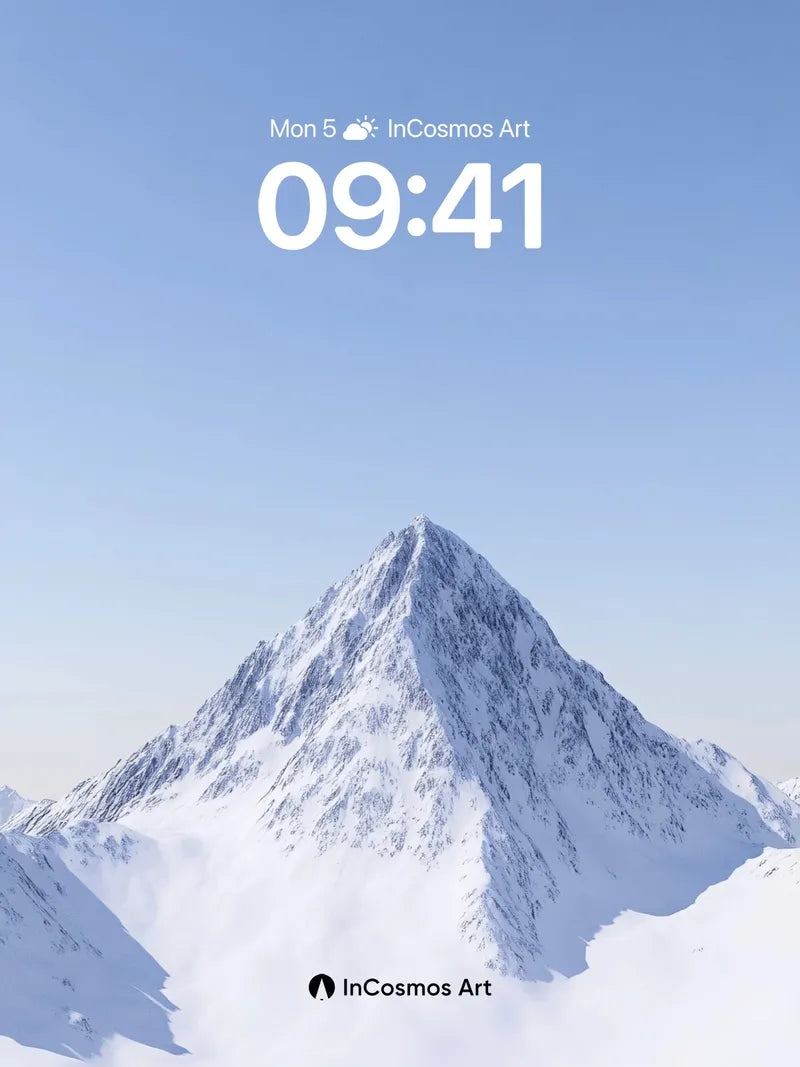 Serenity Peak Wallpaper with Cloud Veil