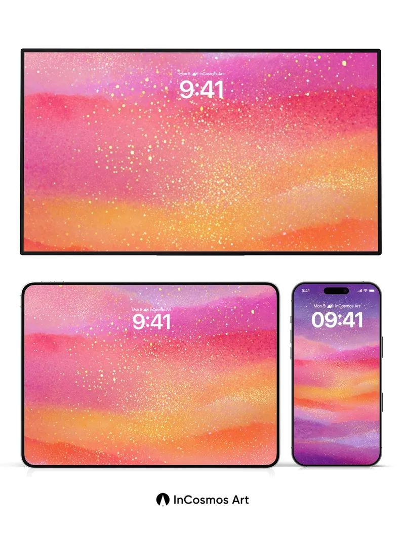 Cosmic Hush Wallpaper with Starlight Dust