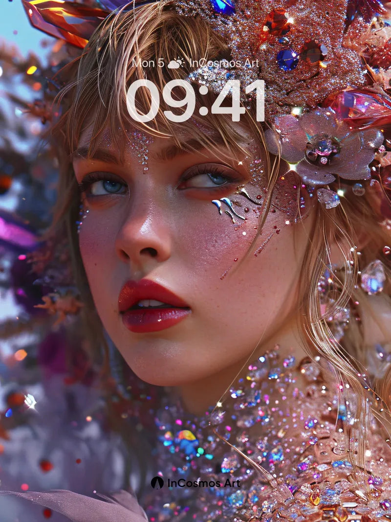 Crystal Crown Wallpaper with Starlight Dust