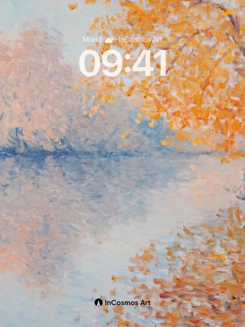 Autumn Hush Wallpaper with Golden Reflections