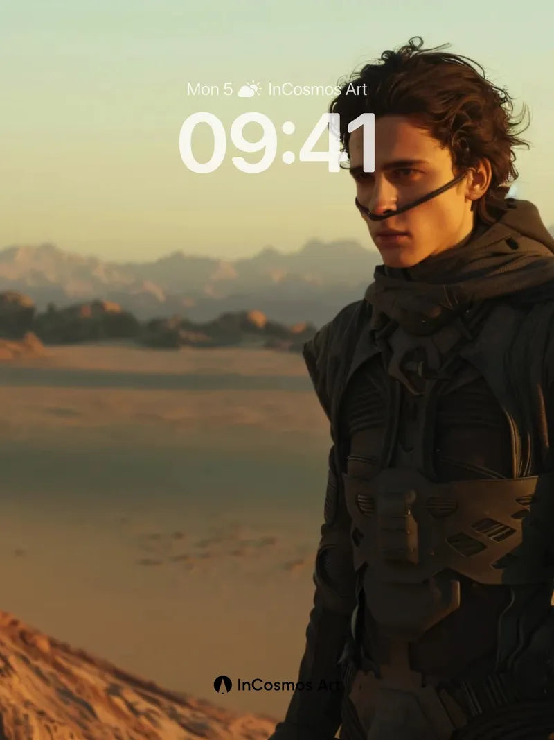 Desert Reverie Wallpaper with Cosmic Armor