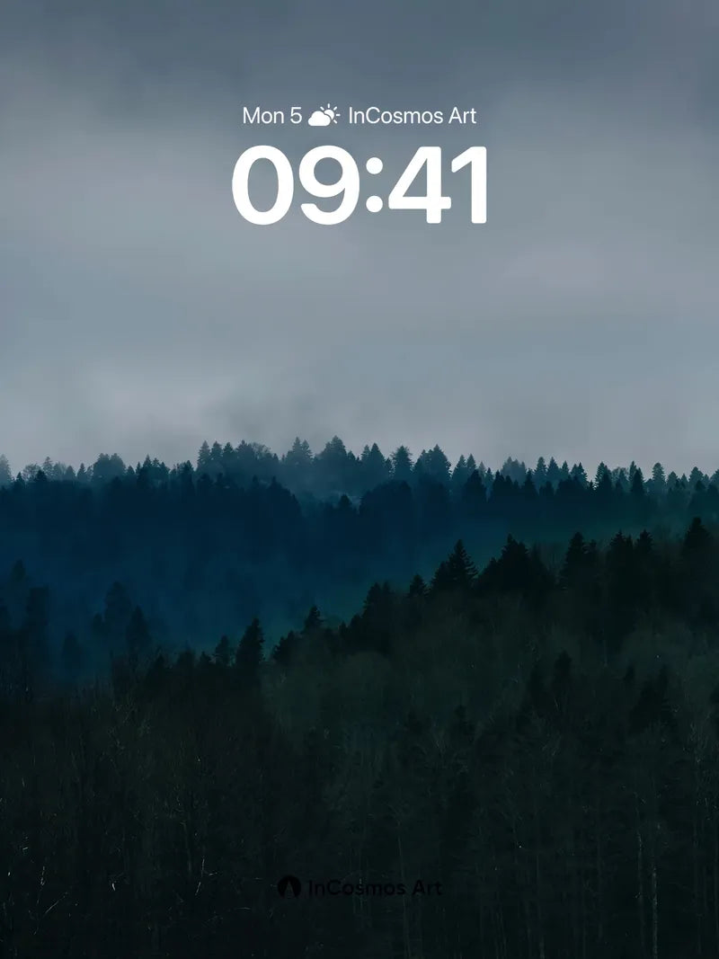 Misty Silence Wallpaper with Forest Whispers wallpaper for iPhone, iPad & Mac