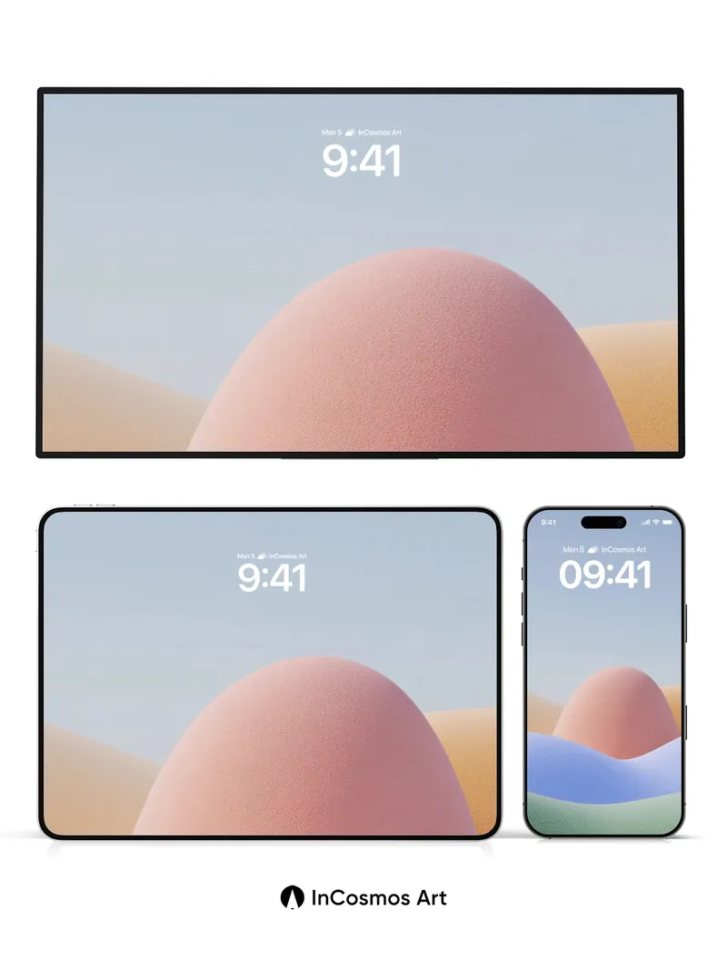 Soft Hues Wallpaper with Dreamlike Dunes