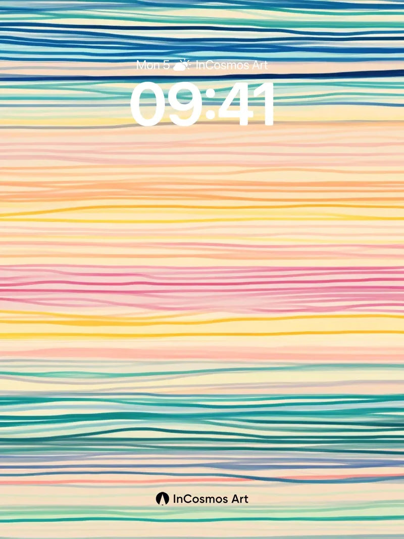 Serenity Wave Wallpaper with Liquid Light