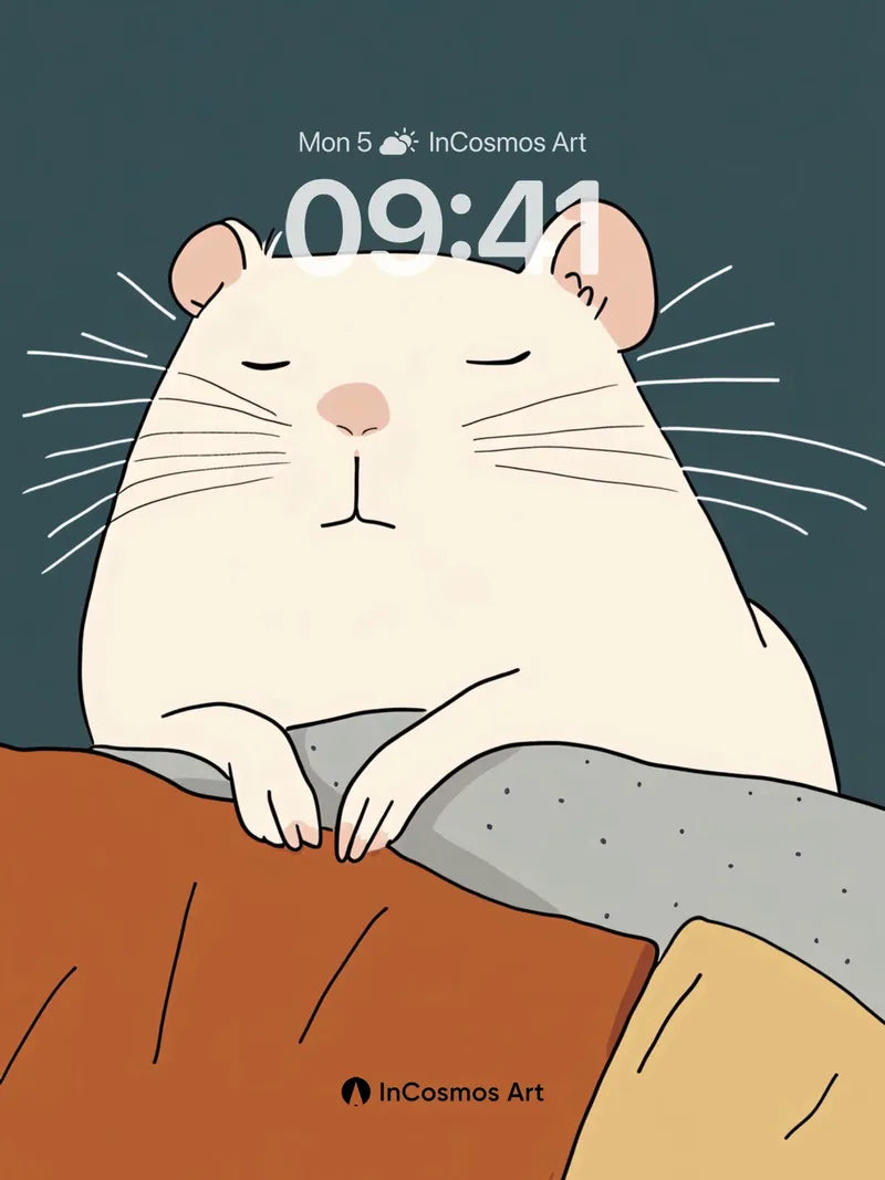 Serenity Mouse Wallpaper with Closed Eyes