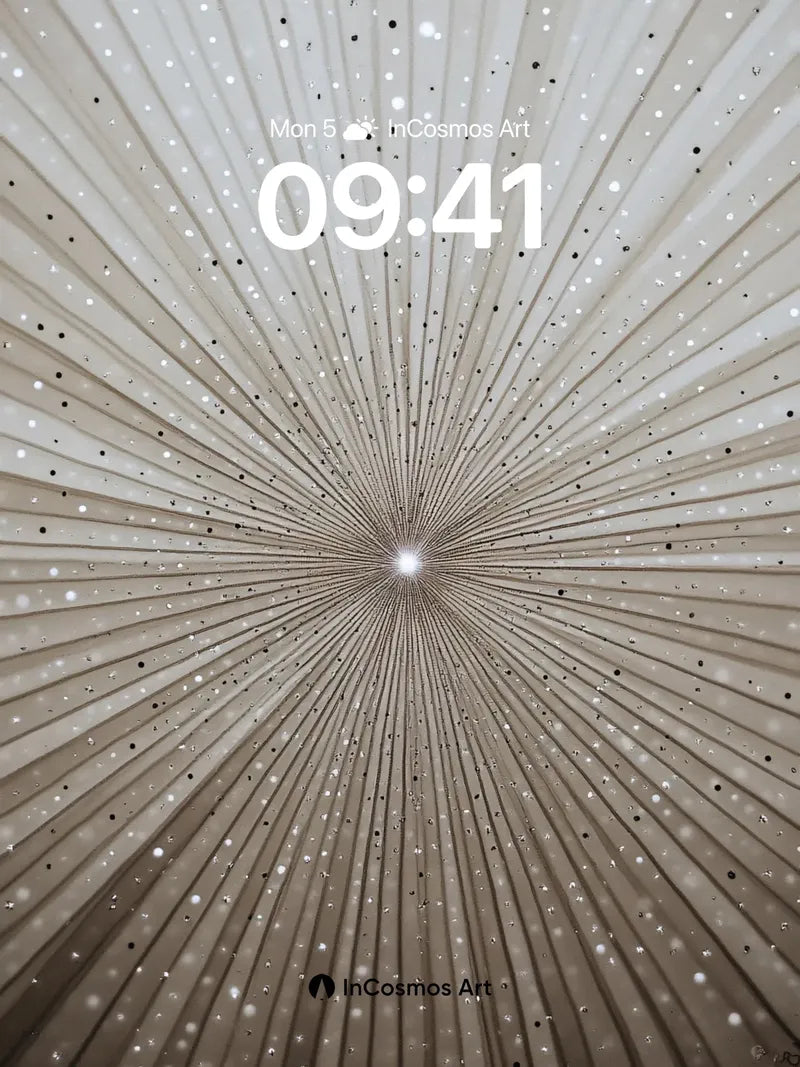 Radiant Core Wallpaper with Cosmic Threads