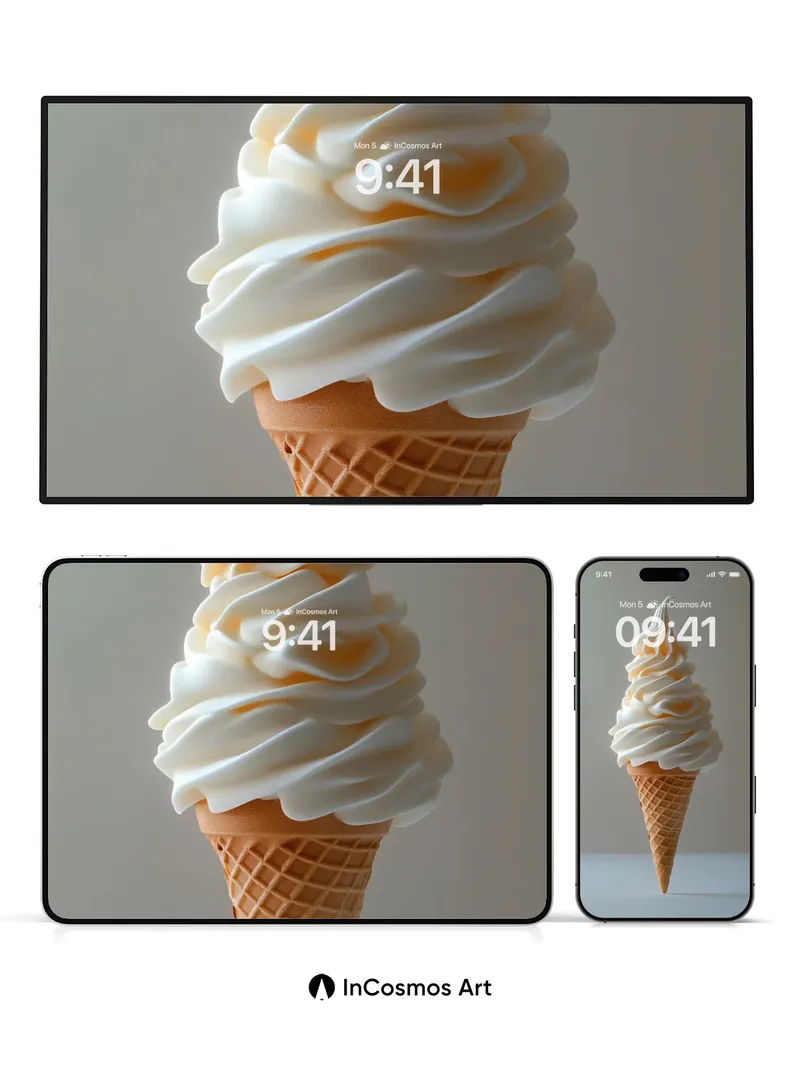 Sculpted Cream Wallpaper with Golden Light