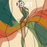 Whispering Line Wallpaper with Dancer's Grace wallpaper for iPhone, iPad & Mac
