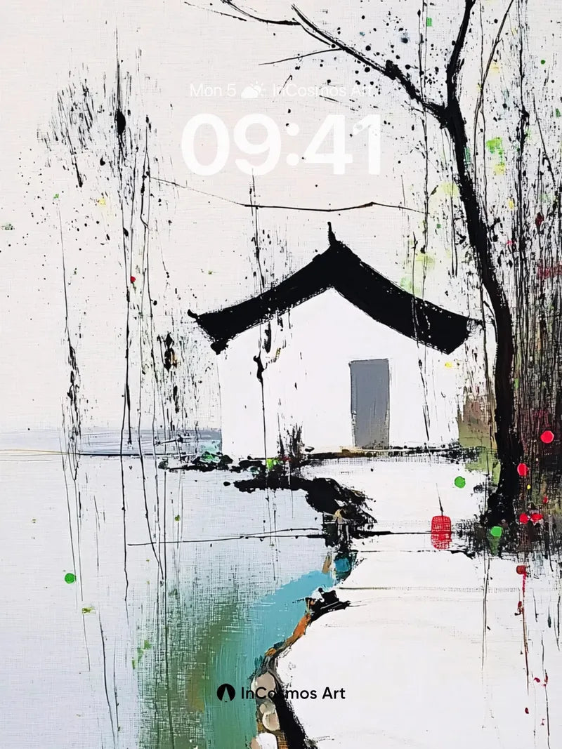 Serenity Path Wallpaper with Ink Tree Echo