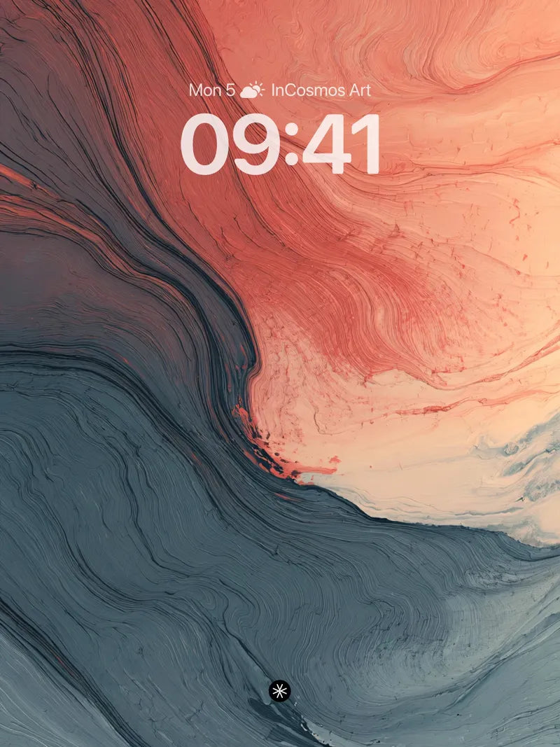 Quiet Fluid Gradient Wallpaper with Marble Veins wallpaper for iPhone, iPad & Mac