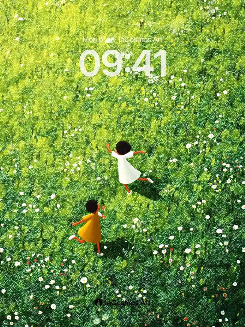 Whispering Meadow Wallpaper with Running Shadows wallpaper for iPhone, iPad & Mac