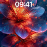 Cosmic Bloom Wallpaper with Nebula Petals wallpaper for iPhone, iPad & Mac