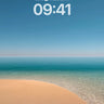 Serenity Shore Wallpaper with Sun-Kissed Sand wallpaper for iPhone, iPad & Mac