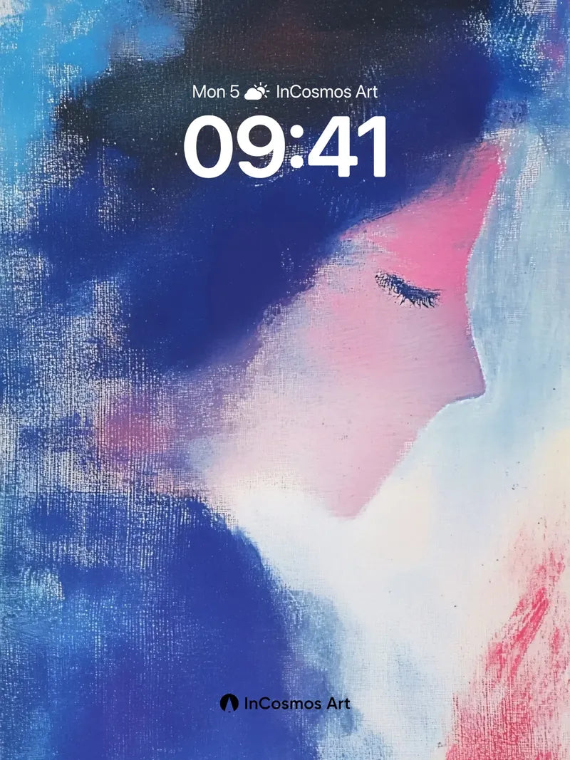 Whispering Silhouette Wallpaper with Ethereal Hues