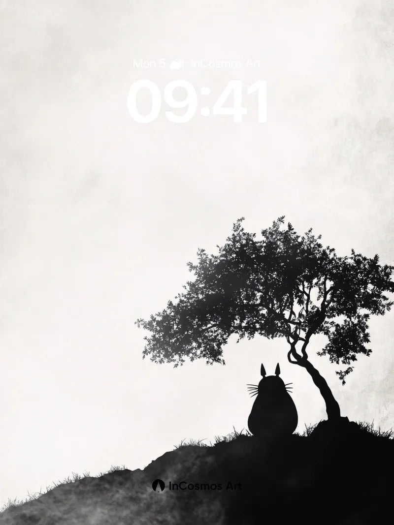 Silent Summit Wallpaper with Totoro's Watch