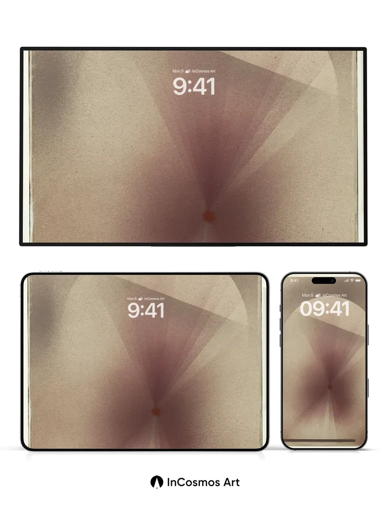 Muted Radiance Wallpaper with Central Dot