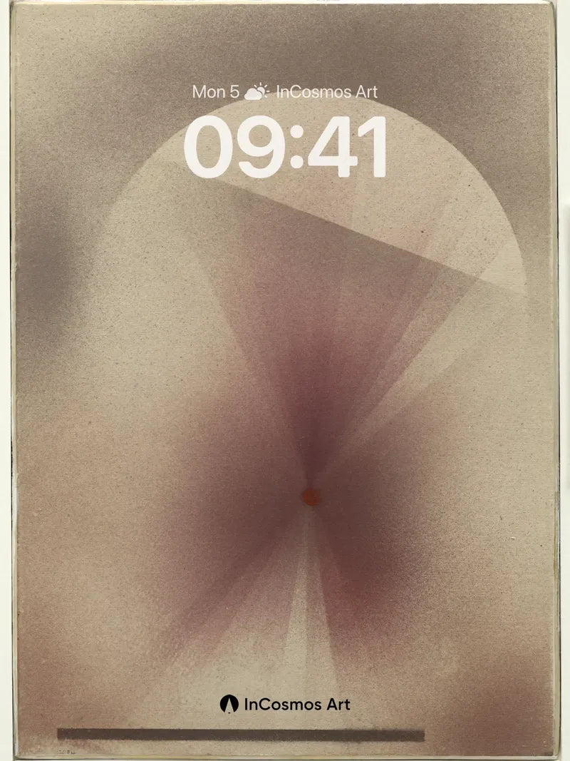 Muted Radiance Wallpaper with Central Dot