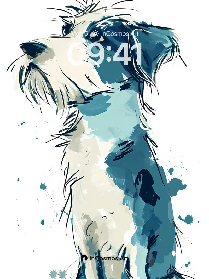 Whispering Fur Wallpaper with Watercolor Soul wallpaper for iPhone, iPad & Mac