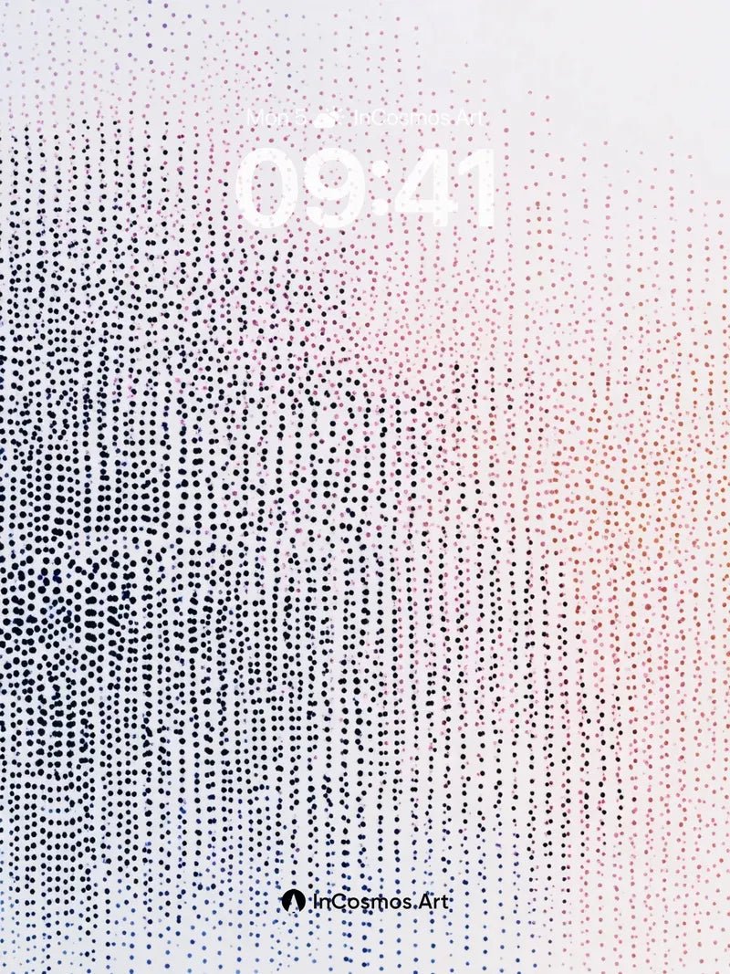 Floating Dot Mirage Wallpaper with Gradient Hues