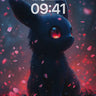 Shadow Ember Wallpaper with Floating Petals wallpaper for iPhone, iPad & Mac