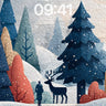 Serenity Pine Wallpaper with Snowfall Whisper wallpaper for iPhone, iPad & Mac