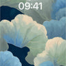 Serene Blue Floral Background wallpaper for iPhone, iPad & Mac