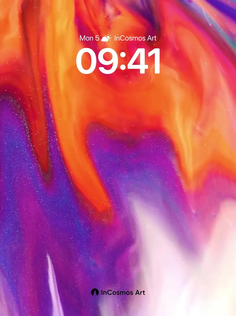 Crimson Vortex Wallpaper with Cosmic Breath