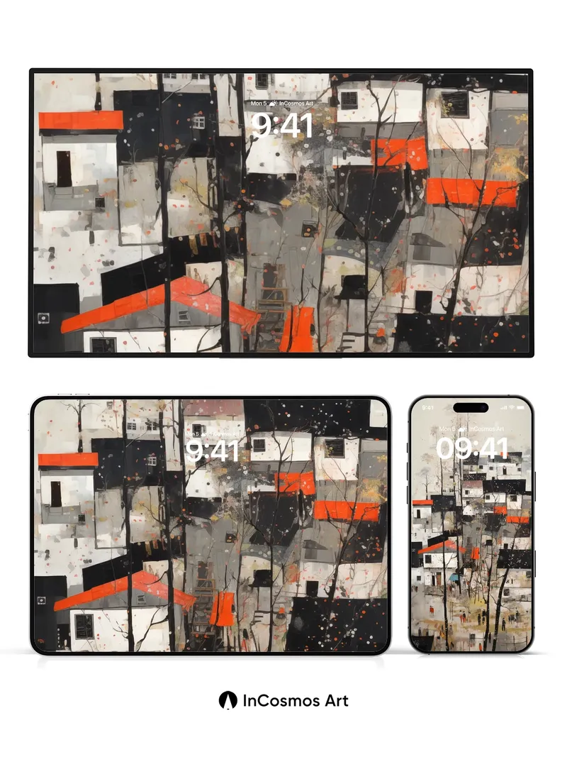 Whispering Streets Wallpaper with Autumn Bones