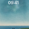 Starry Night Couple Hillside Wallpaper