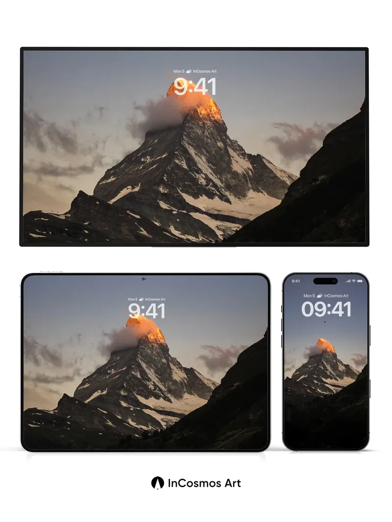 Golden Crown Wallpaper with Alpine Silence