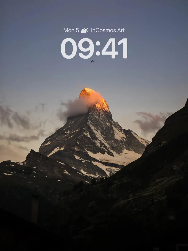 Golden Crown Wallpaper with Alpine Silence