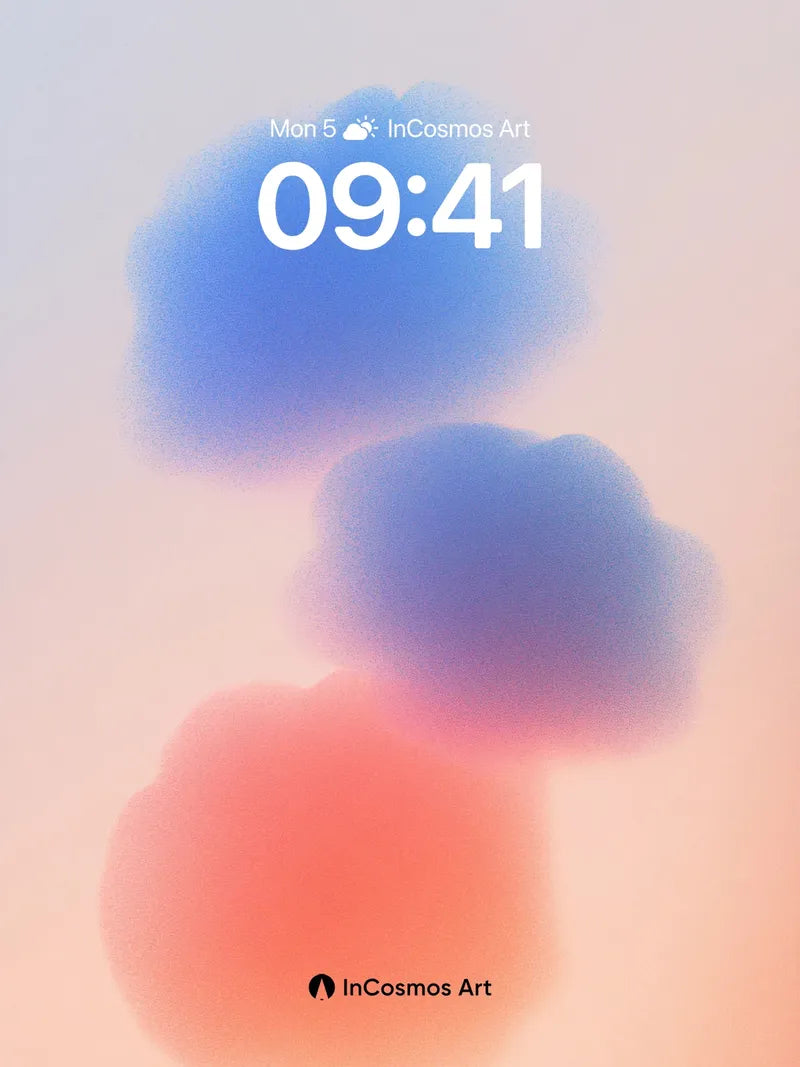 Serene Gradient Wallpaper with Floating Hues