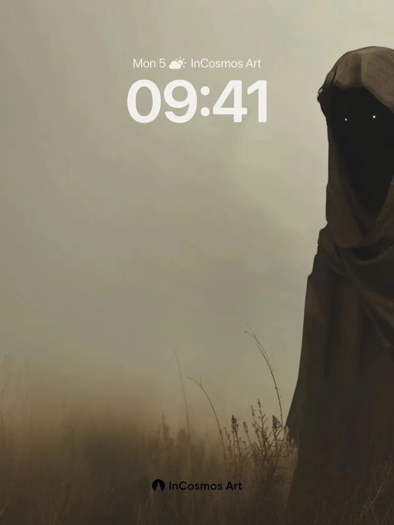 Whispering Veil Wallpaper in Foggy Silence