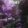 Lavender Mirage Wallpaper with Whispering Bridge wallpaper for iPhone, iPad & Mac
