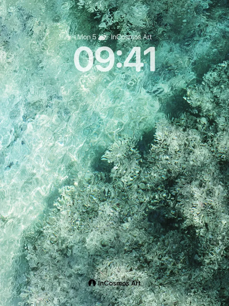 Aquatic Reverie Wallpaper with Sunlit Coral