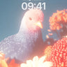 Luminous Quail Wallpaper with Floral Haze wallpaper for iPhone, iPad & Mac