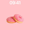 Playful Pink Donut Wallpaper with Sprinkle Texture wallpaper for iPhone, iPad & Mac