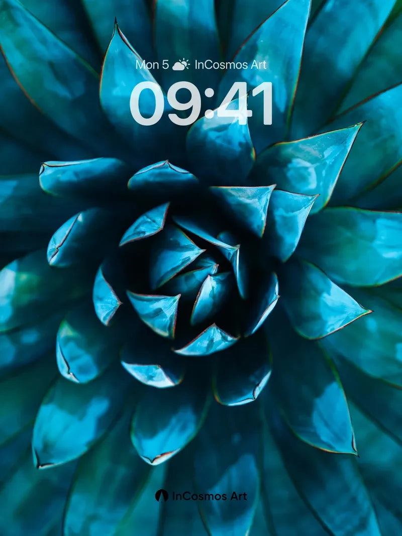 Cobalt Bloom Wallpaper with Midnight Petals