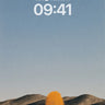 Solitary Amber Tree Wallpaper in Vast Horizon wallpaper for iPhone, iPad & Mac