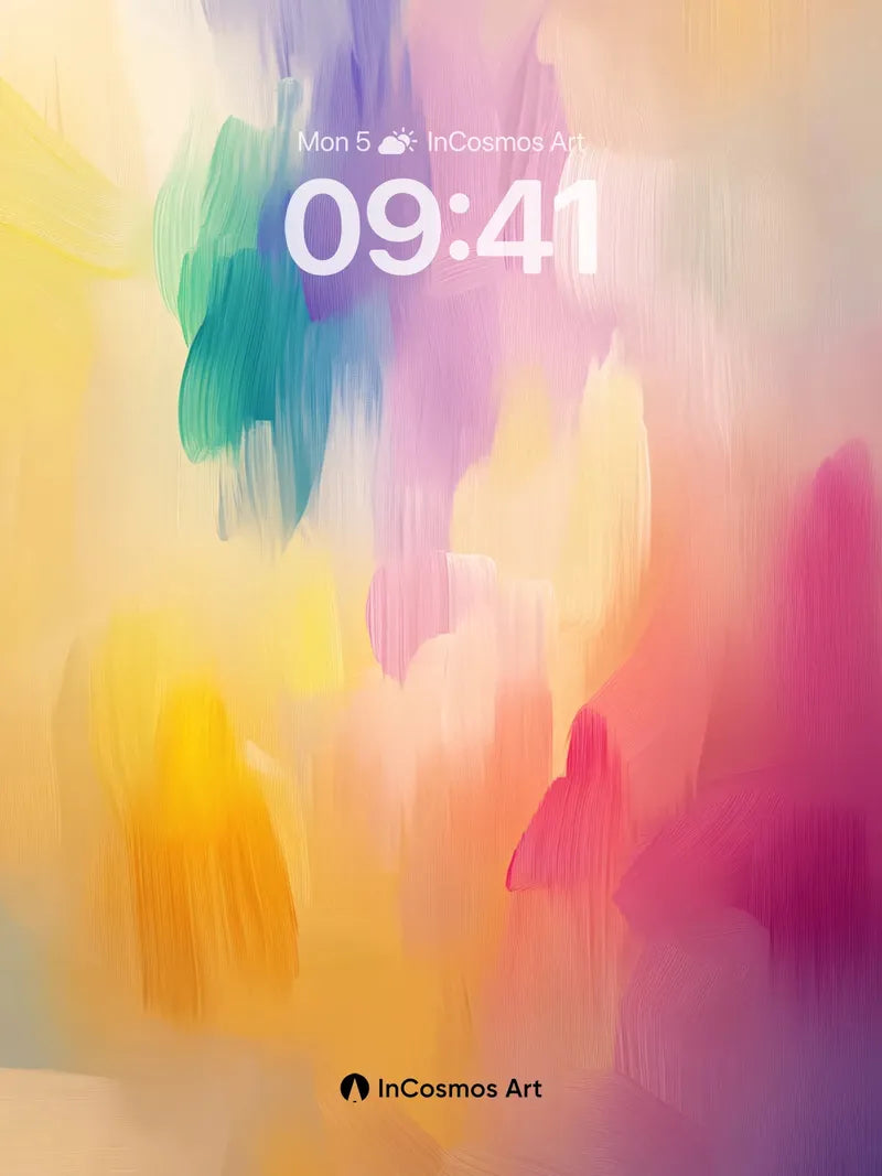 Luminous Drift Wallpaper with Ethereal Hues