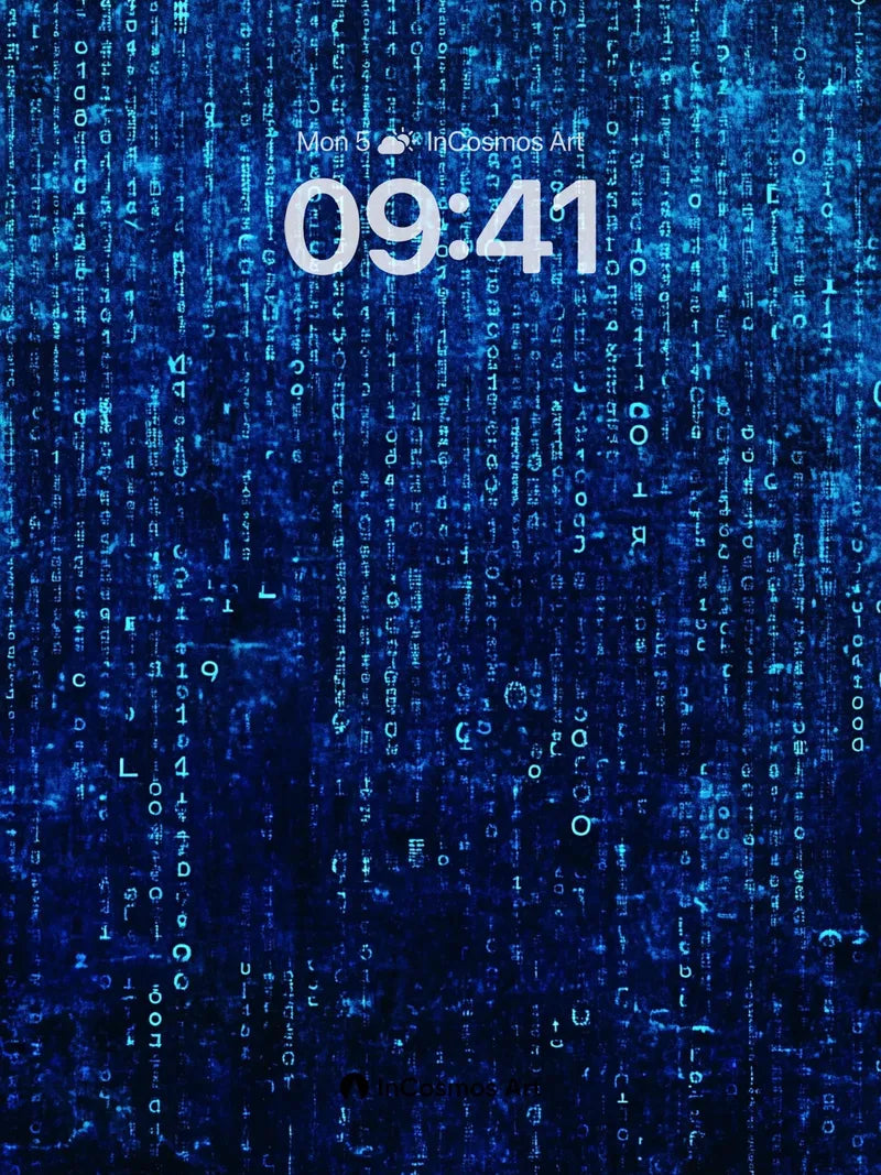 Neon Code Wallpaper with Digital Rain