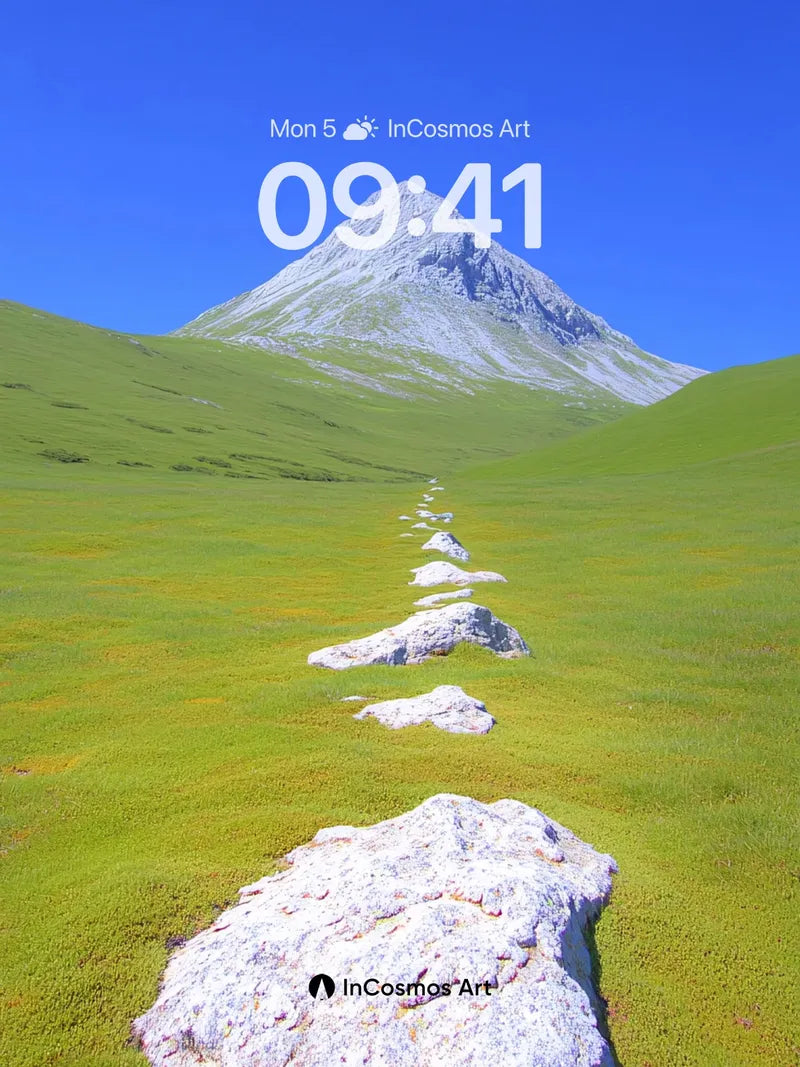 Serenity Path Wallpaper with Stone Steps