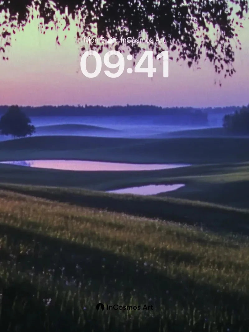 Misty Horizon Wallpaper with Dusk Embrace