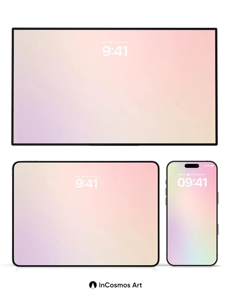 Soft Hush Gradient Wallpaper with Ethereal Light