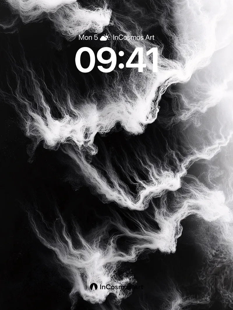 Ethereal Veil Wallpaper with Ghostly Trails