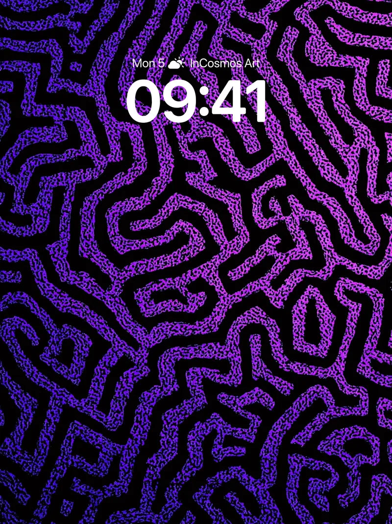 Twisted Labyrinth Wallpaper with Electric Veins