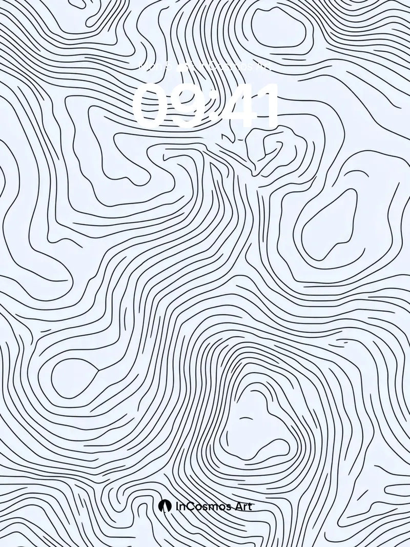 Topographic Whisper Wallpaper with Hidden Contours