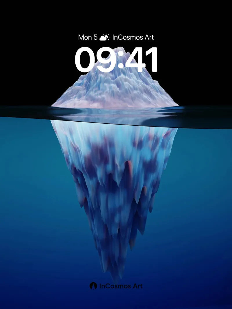 Silent Abyss Wallpaper with Frozen Depths